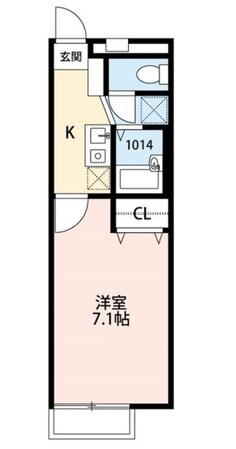 アムールみどりⅡの物件間取画像